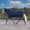 R422 Noah 200g Turnout Rug with Fixed Neck and Tail Flap Navy and Royal Blue Size 5'6